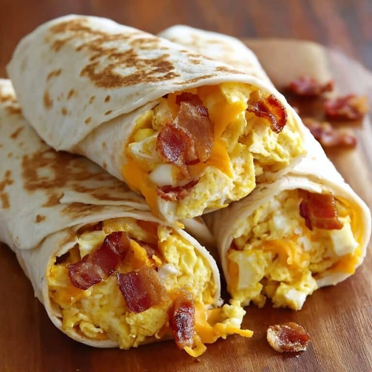 Bacon Egg Breakfast Burritos Recipe