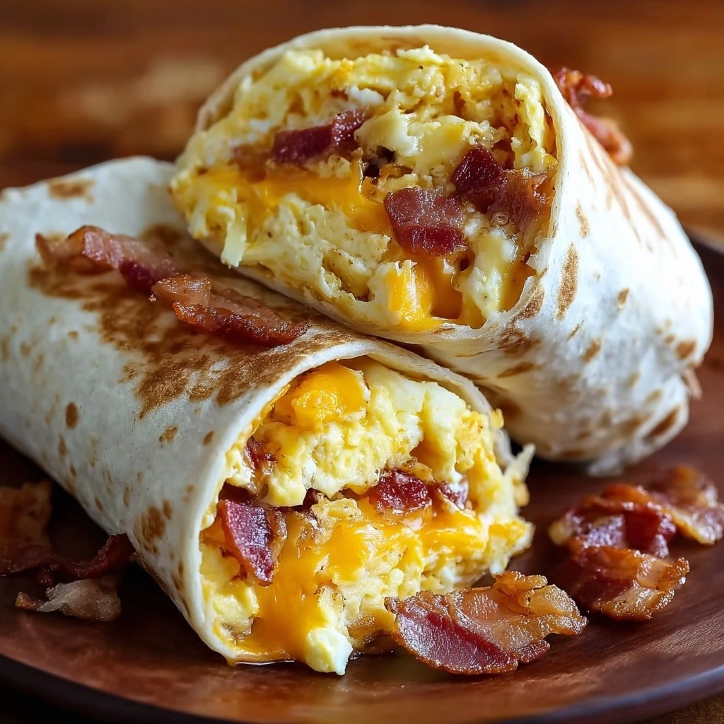 Bacon Egg Breakfast Burritos Recipe - Recipe Image