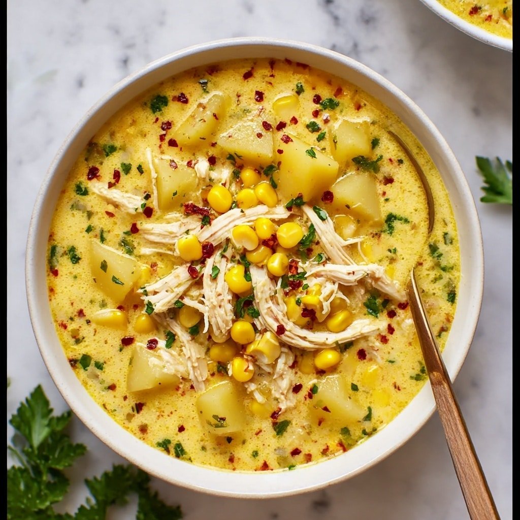 Creamy Southwest Chicken Corn Chowder Recipe - Recipe Image