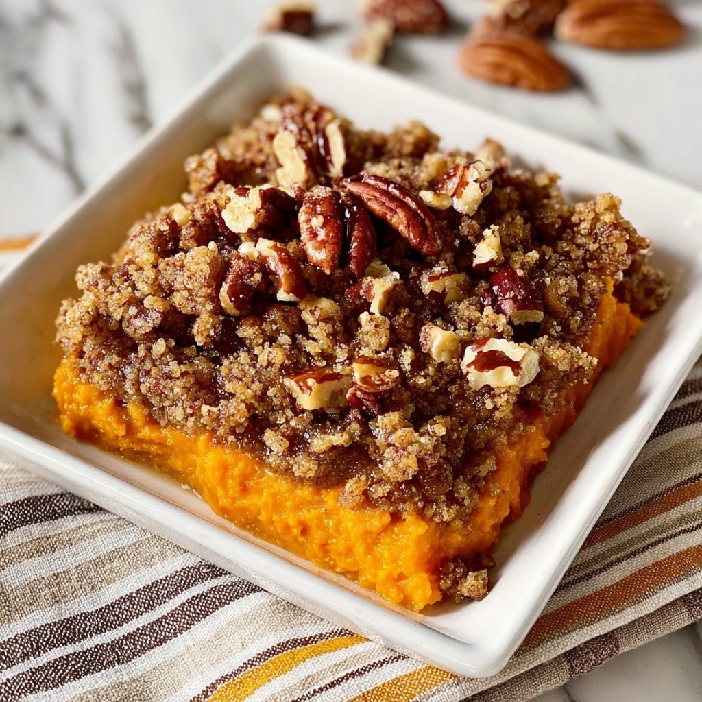 Sweet Potato Casserole with Pecan Streusel Recipe