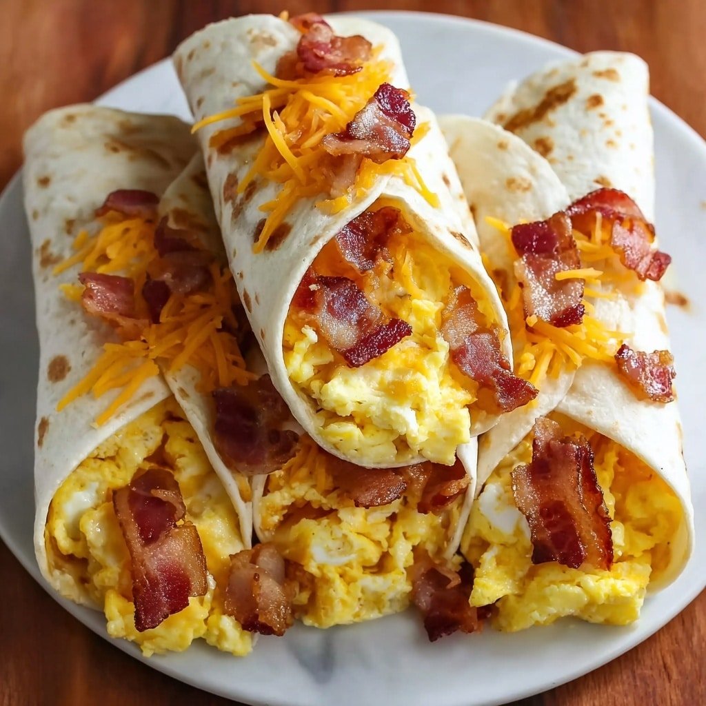 Bacon Egg Breakfast Burritos Recipe - Recipe Image