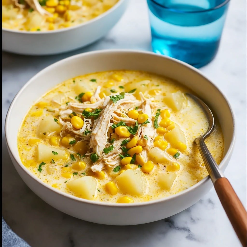 Creamy Southwest Chicken Corn Chowder Recipe - Recipe Image