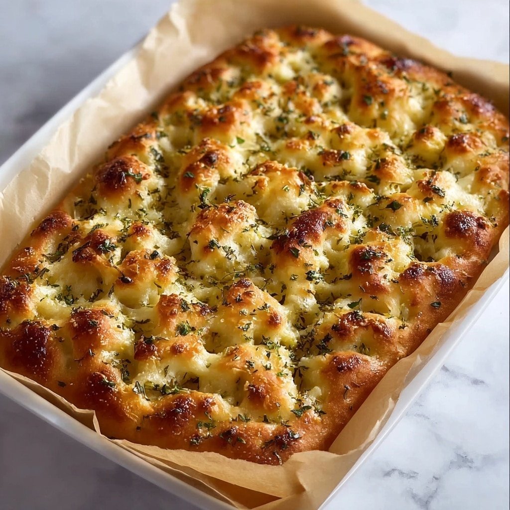 Easy Garlic Butter Focaccia Recipe - Recipe Image