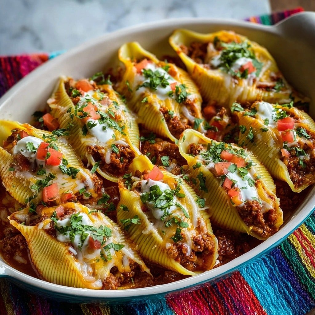 Creamy Taco Stuffed Shells Recipe