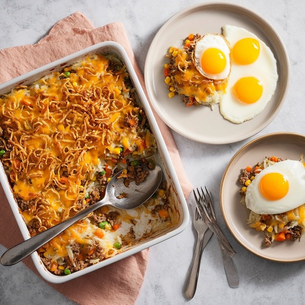Hamburger Hash Brown Casserole Recipe - Recipe Image