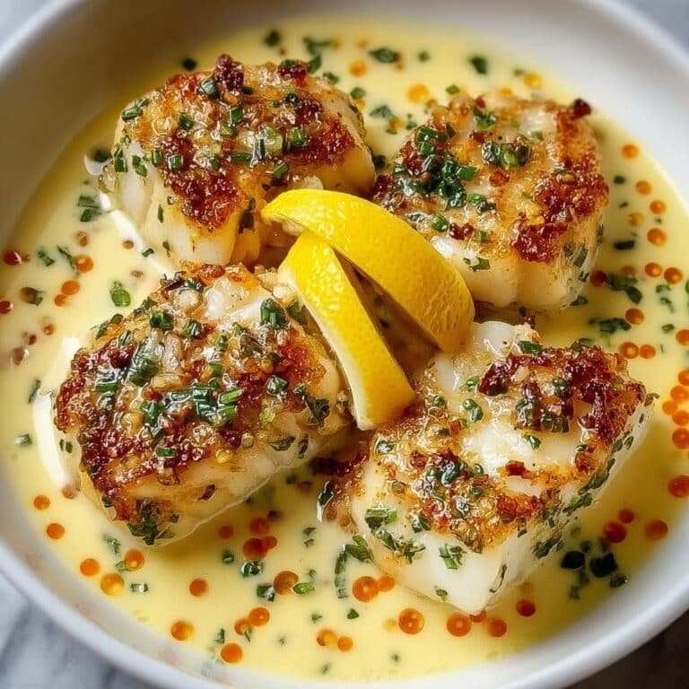 Baked Cod in Coconut Lemon Cream Sauce Recipe