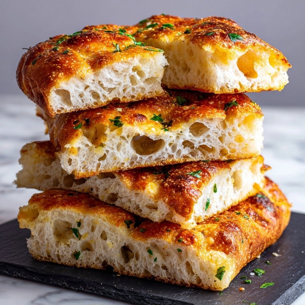 Easy Garlic Butter Focaccia Recipe - Recipe Image