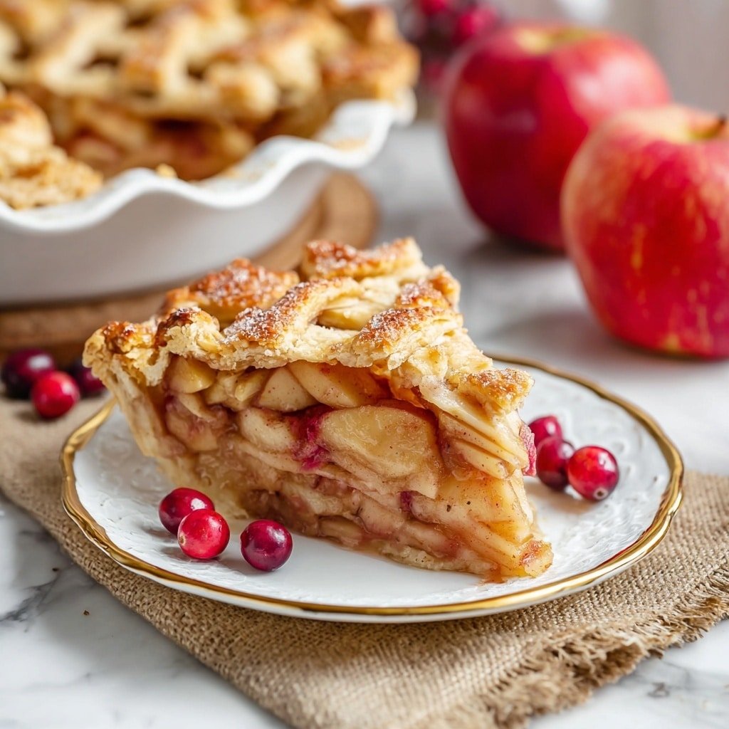 Easy Cranberry Apple Pie with All-Butter Crust and Lattice Topping Recipe - Recipe Image
